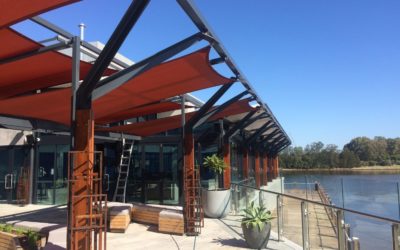 Promat Cafco® SPRAYFILM WB3 applied to an outdoor steel structure.